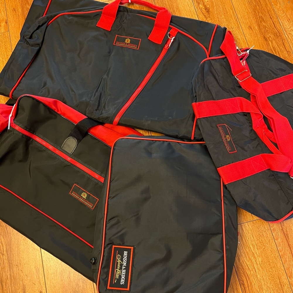 Vintage Benson & Hedges Black and Red Travel Set Excellent Condition